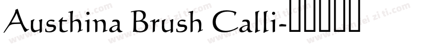 Austhina Brush Calli字体转换